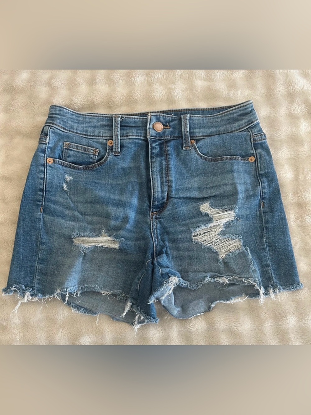 Universal Thread Blue Distressed Denim Cutoff Shorts